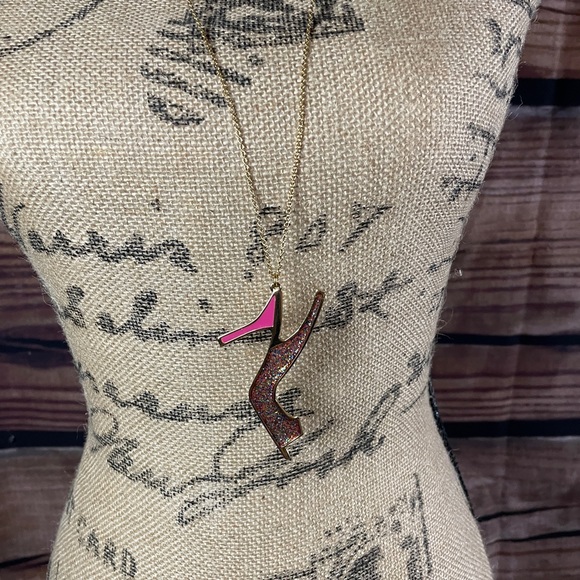 Kate Spade “Shoe In” Large Charm Necklace - Picture 2 of 8